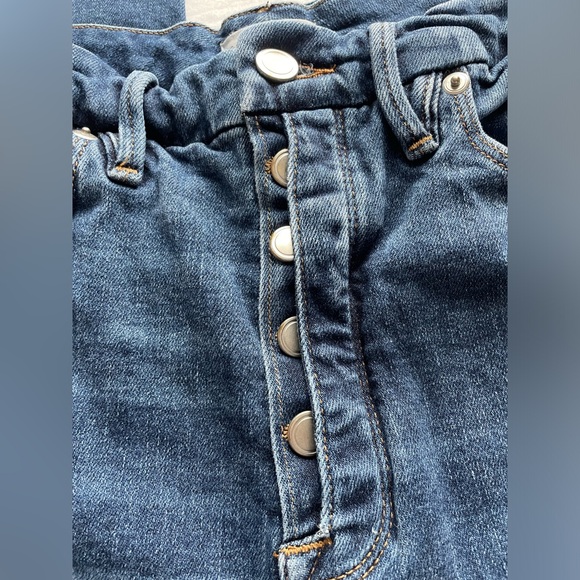 Good American Good Curve Straight Leg Blue Jeans 8/29 Button Fly Capsule Classic - Picture 4 of 10